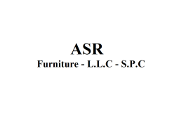 ASR Furniture - L.L.C - S.P.C